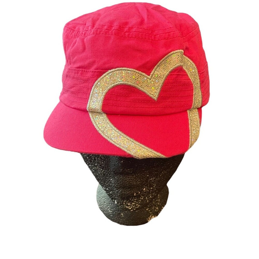 Pink Hat With Heart Girls Youth Children’s Place Sz 4-6